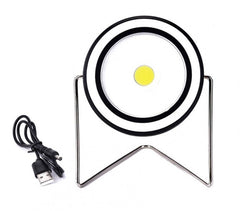RY-T912 Projecteur LED rechargeable rond portable à énergie solaire 10 W USB 
