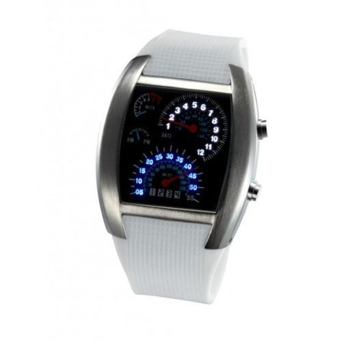 Montre LED homme tachymètre effet de quartz