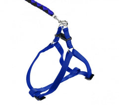 Harnais avec laisse courte 120 cm ART 5824 bicolore pour chiens petits et moyens