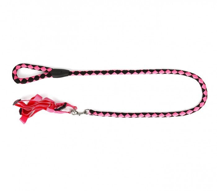 Harnais avec laisse courte 120 cm ART 5824 bicolore pour chiens petits et moyens