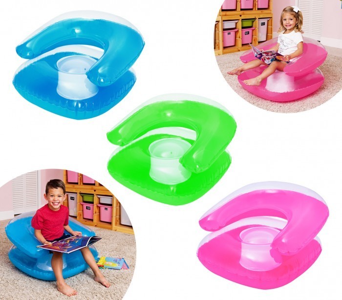 75006 Fauteuil gonflable pour les enfants Bestway en trois couleurs 76 x 76 cm