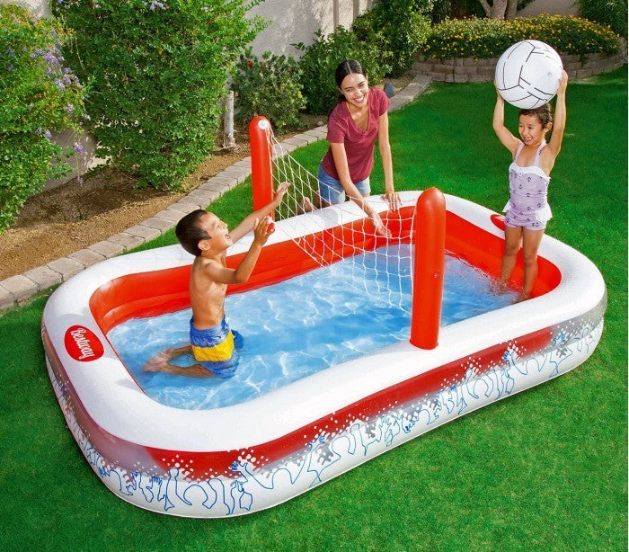 54125 Piscine gonflable Volleyball pour enfants avec filet Bestway 253x168x97 cm