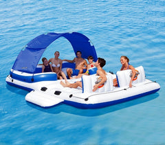 43105 Ile flottante gonflable Coolerz Tropical Breeze Bestway 389x274 cm