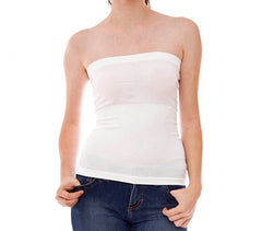 F3112 Pack de 6 tops bustiers longs assortiment de couleurs mod. Simple