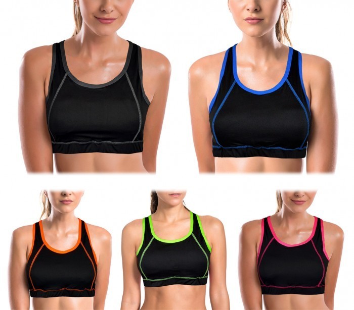 DST16112 Soutien-gorge de sport mod. VANILLA couleurs fluo avec dos nageur