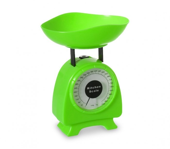 803503 Petite balance de cuisine fine analogique jusqu'à 1 KG plusieurs couleurs