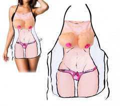 748986 Idée de cadeau tablier femme sexy avec des seins en relief en peluche