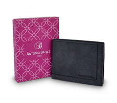 Portefeuille pour hommes 8806-PSB25 en cuir ANTONIO BASILE avec portemonnaie