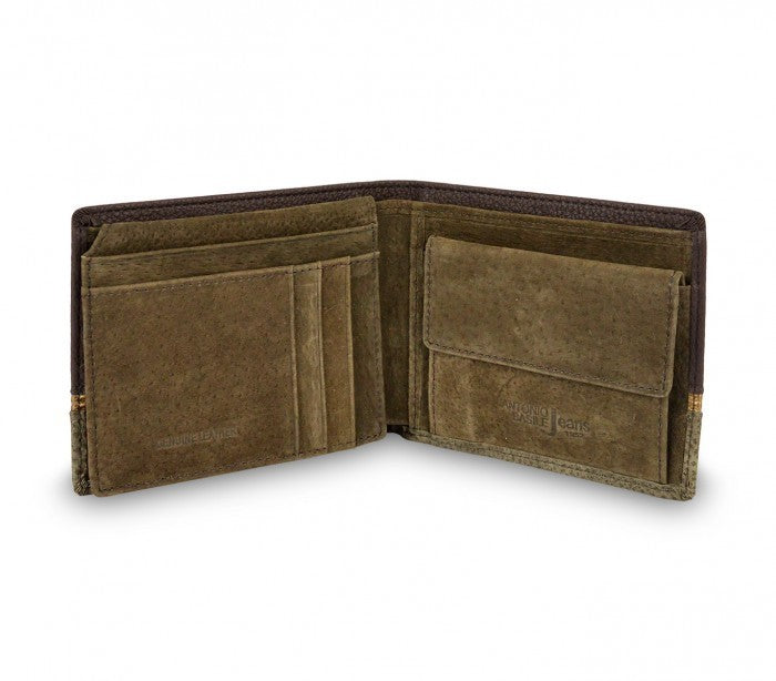 Portefeuille pour hommes 8806 PSB30 en cuir ANTONIO BASILE avec portemonnaie