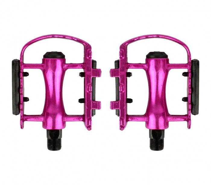 Paire de pédales vélo de rechange en aluminium FLAT broche ø 14,2 mm 300057
