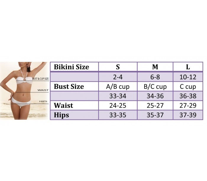 Maillot de bain Bikini mod. Brigitte par MWS AHEAD avec double bande et triangle
