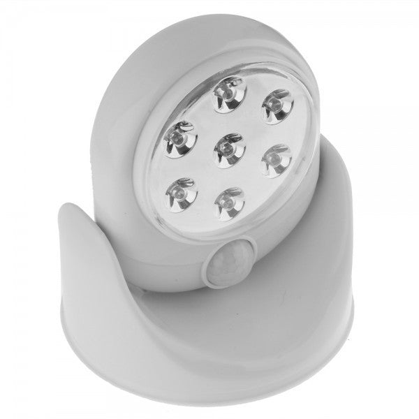 Lumière lampe - capteur de mouvement de rotation - 7 LED - rotation á 360º