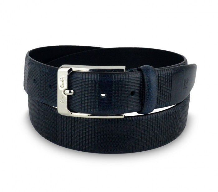 Ceinture pour homme 8005 en vrai cuir PIERRE CARDIN avec boucle en acier poli
