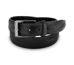 Ceinture homme 8013 en vrai cuir PIERRE CARDIN marron et noire boucle avec logo
