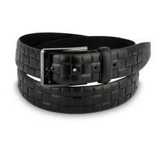 Ceinture pour homme 8006 en vrai cuir PIERRE CARDIN motif quadrillé