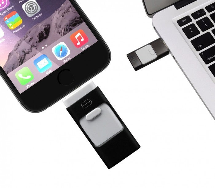 Clef USB 3 en 1 connecteurs lightning micro usb 16Go flash drive storage