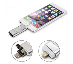 Clef USB 3 en 1 connecteurs lightning micro usb 32Go flash drive storage