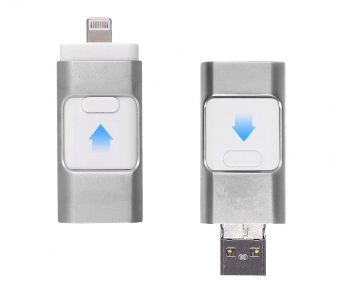 Clef USB 3 en 1 connecteurs lightning micro usb 64Go flash drive storage
