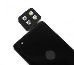 221791 Mini Flash à 4 LED pour selfies compatibles avec Samsung et Apple