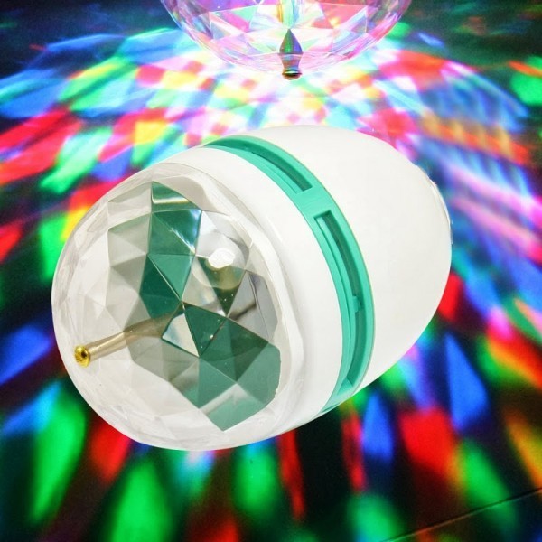 Ampoule RGB Lampe LED 3W e27 jeu tournant de lumière multicolore disco party