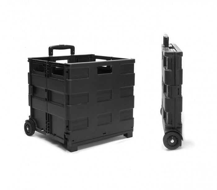 334115Chariot de course trolley pliable en plastique 25 kg max