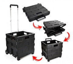 334115Chariot de course trolley pliable en plastique 25 kg max