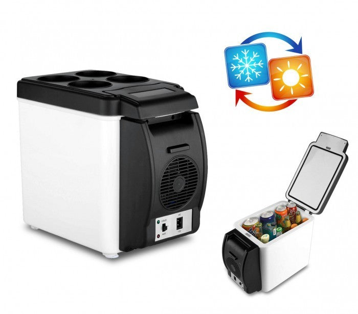 203002 Frigo portable pour voiture 2 en 1 chaud et froid de 6L alimentation 12V
