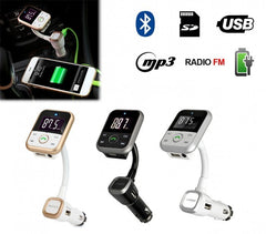 Kit bluetooth MAINS LIBRES libre appels et lecture mp3 entrée USB et carte sd