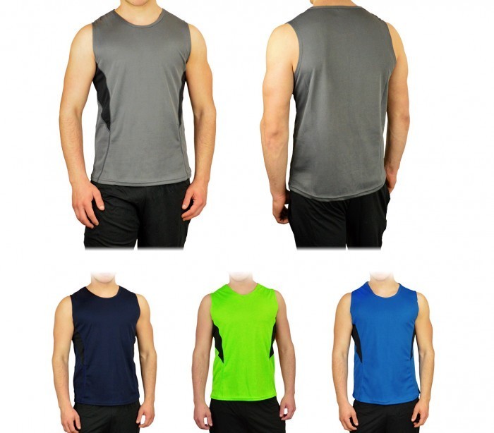 KZ-332 Débardeur de sport hommes modèle TECHNICOLOR  du S au XL