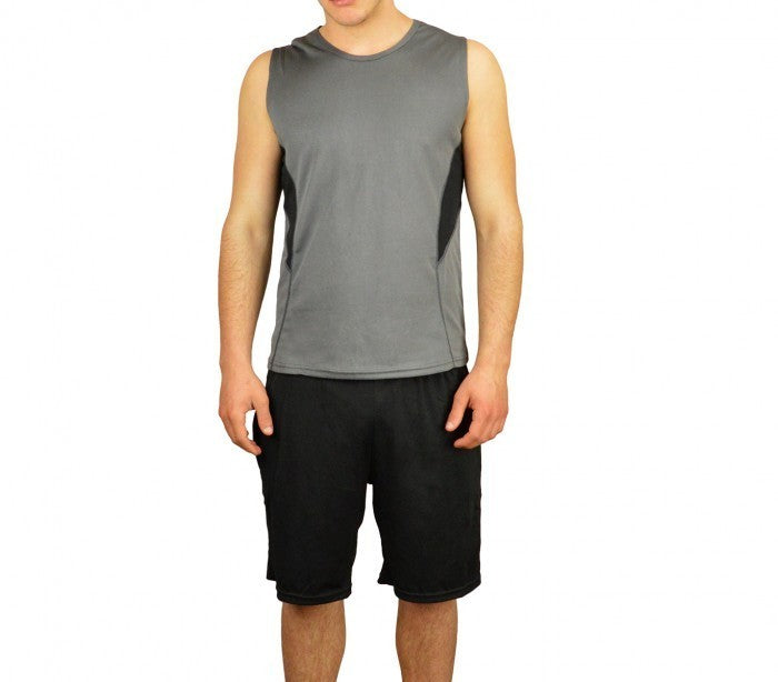 Ensemble de sport pour hommes modèle TECHNICOLOR short et débardeur