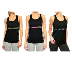 KZ-291 Débardeur de sport pour femmes en tissu respirant avec décollet