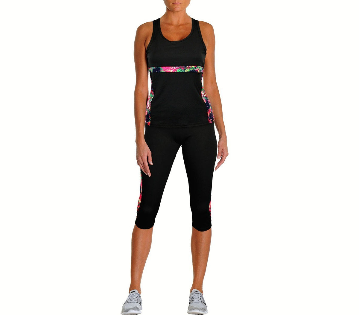 Ensemble de sport pour femmes GUINONE débardeur et leggings mollet en 3 couleurs