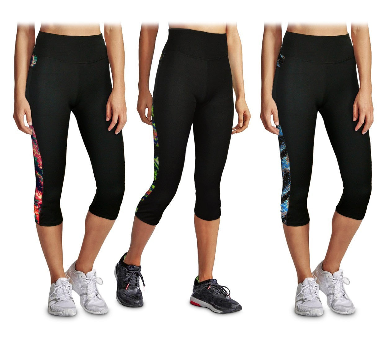 - KZ-290 Leggings de sport mollet pour femmes en tissu respirant taille haute
