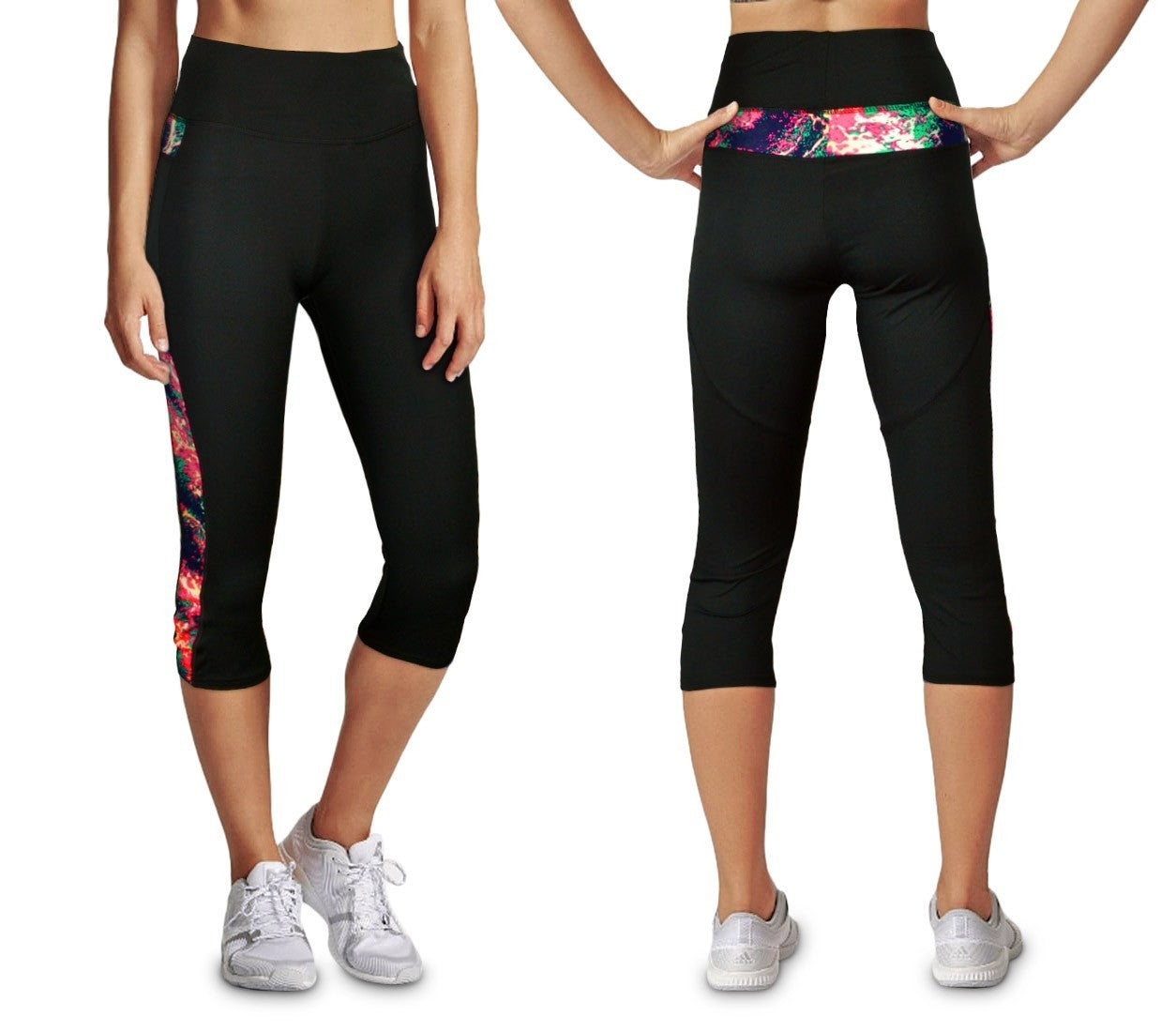 - KZ-290 Leggings de sport mollet pour femmes en tissu respirant taille haute