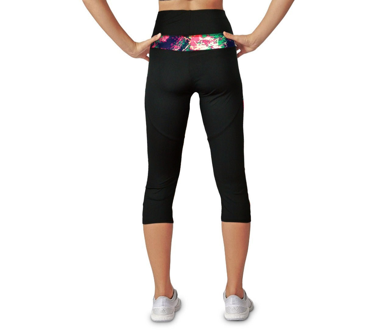 - KZ-290 Leggings de sport mollet pour femmes en tissu respirant taille haute