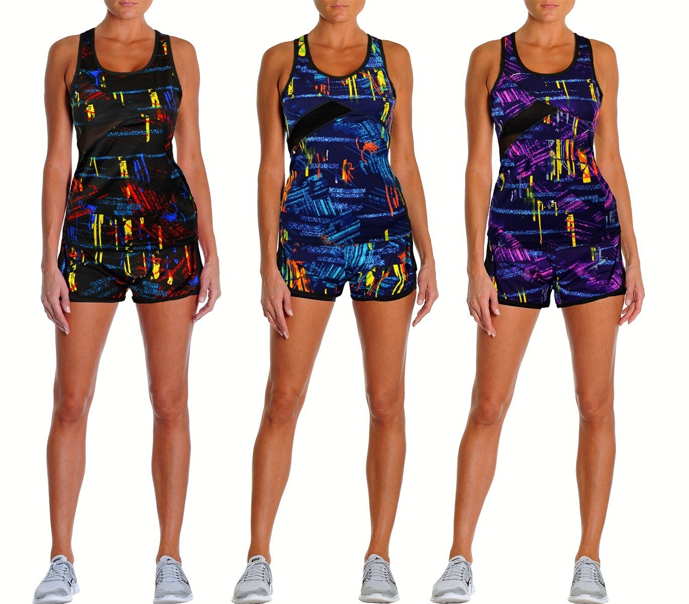 Ensemble de sport pour femme KENYA avec débardeur et short en tissu respirant