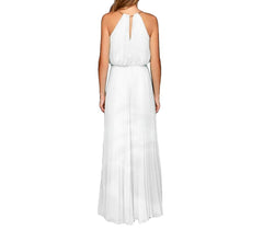 Robe longue plissée pour femme Mercedes sans manches tailles S à XL