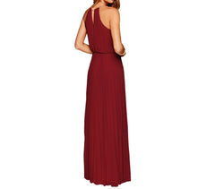 Robe longue plissée pour femme Mercedes sans manches tailles S à XL