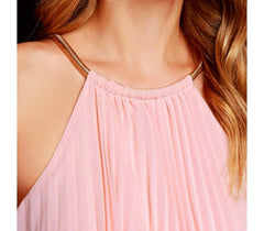 Robe longue plissée pour femme Mercedes sans manches tailles S à XL