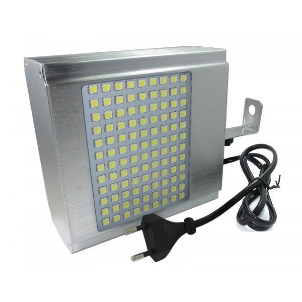 Stroboscope clignotant 108 LED, lampe SMD lumière blanche effet discothèque