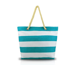 Sac de plage SABRINA modèle Marinaro en tissu avec des poignées en corde