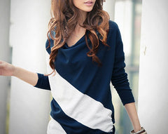 T-shirt pull rayé chandail mode féminine, femme, fille Mod. ECLIPSE