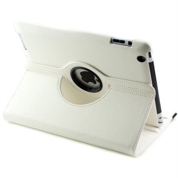 Housse compatible pour iPad en cuir synthétique 2-3-4 rotation de 360 degrés