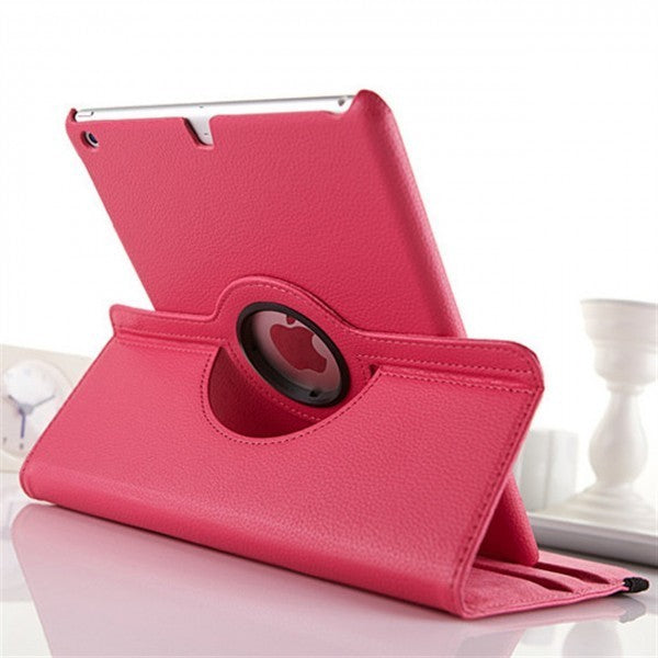 Housse compatible pour iPad en cuir synthétique 2-3-4 rotation de 360 degrés