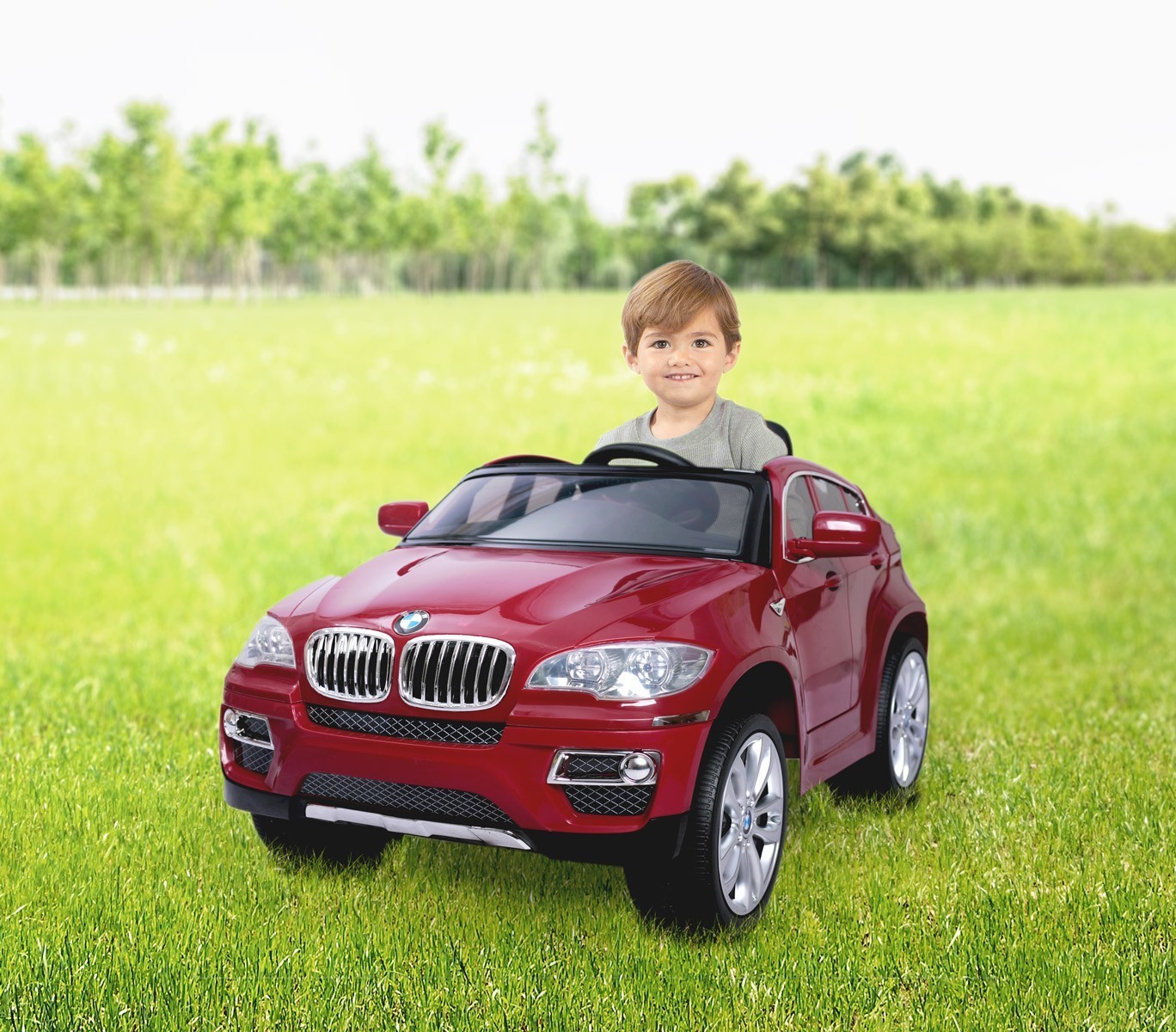 Voiture électrique LT847 pour enfants BMW X6 monoplace 12V avec télécommande