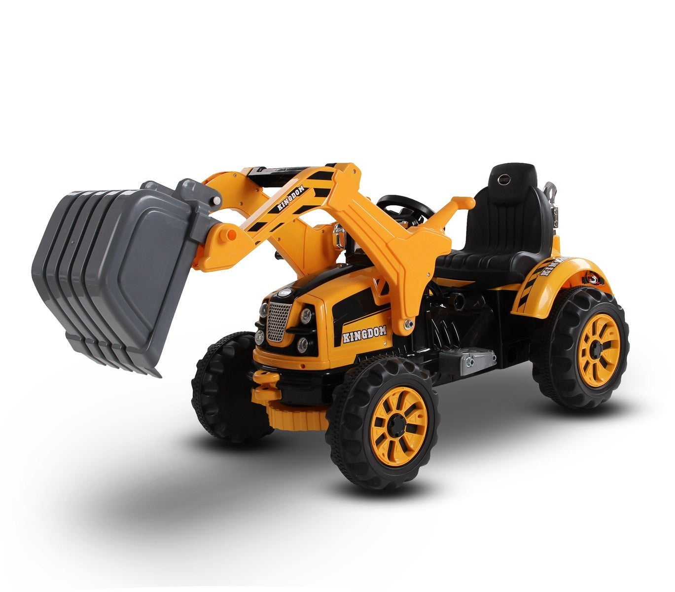 Tractopelle électrique LT843 pour enfant monoplace 12V pelleteuse avec sons