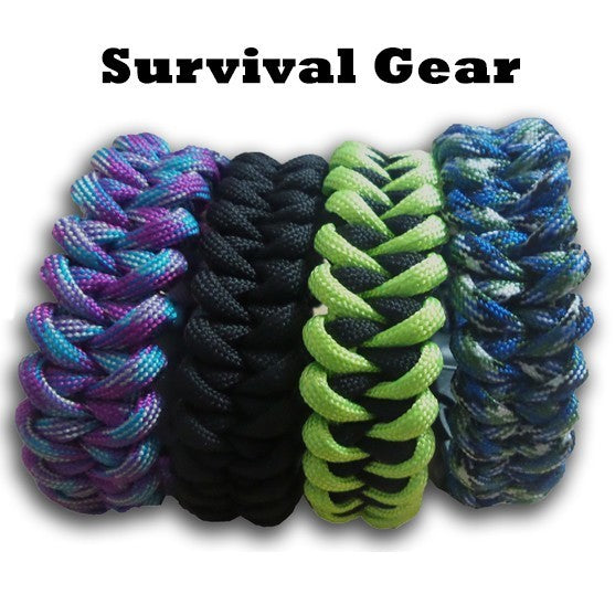 Kit de survie -  bracelet camp de randonnée feu silex sifflet