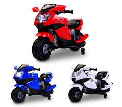 Moto de course électrique LT862 6V pour enfant avec sons et lumières réalistes