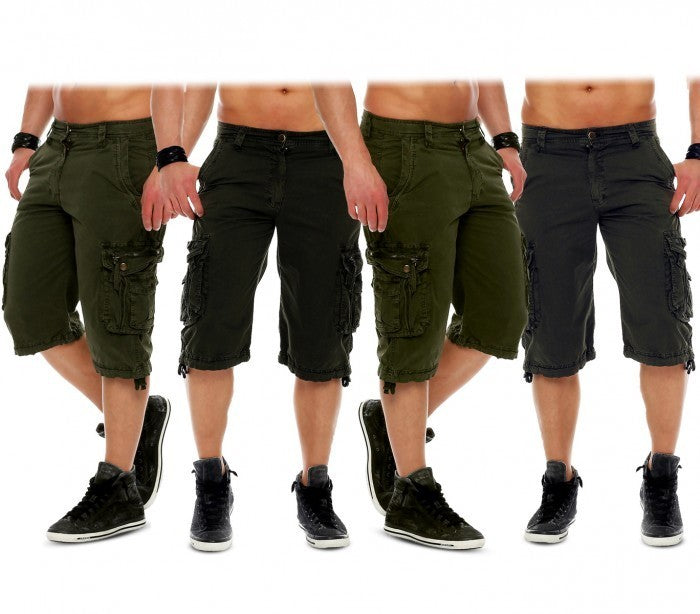 Bermuda pour homme 626 mod. JUNGLE multipoches tailles du 44 au 54 genoux