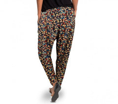 TG08-11 Pack de 3 pantalons sarouel pour femmes ass. FLOREAL fantaisie florale
